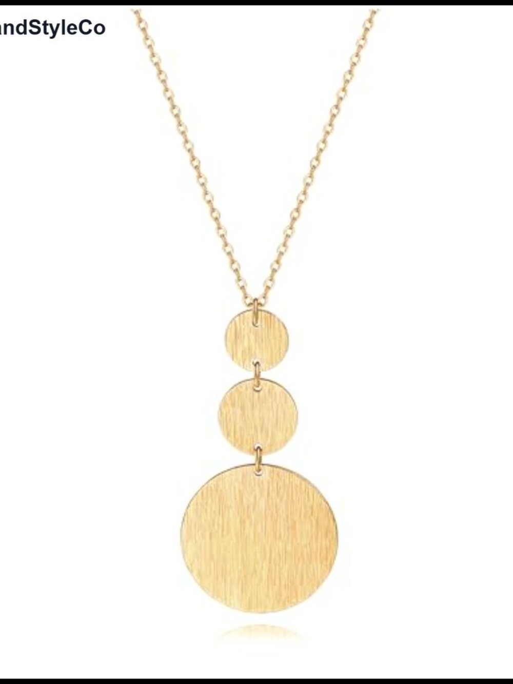 18k Gold Plated Boho Sweater Necklace Geometric Y Pendant 27.5"